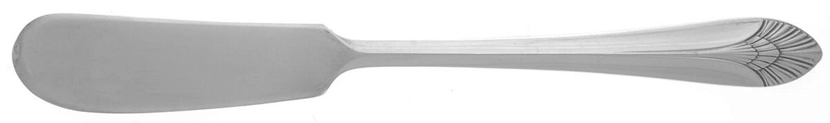 Manhattan (Silverplate, 1951) Flat Handle Butter Spreader by International Silver-1