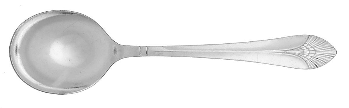Manhattan (Silverplate, 1932) Round Bowl Soup Spoon (Gumbo) by International Silver-1