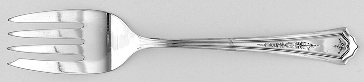 Manor (Silverplate, 1923) Medium Solid Cold Meat Serving Fork by International Silver-1