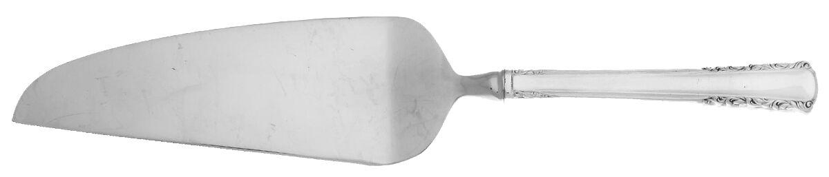 May Queen (Silverplate, 1951) Pie and Cake Server with Stainless Blade HC by International Silver-1