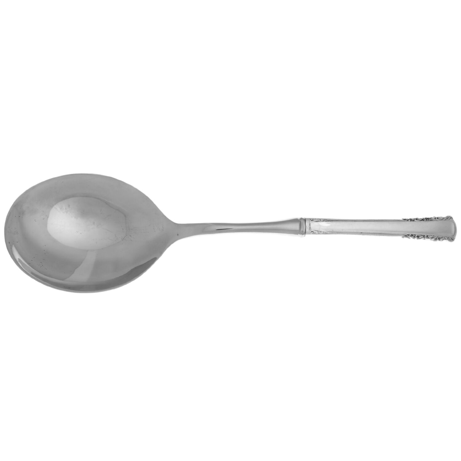 May Queen (Silverplate, 1951) Casserole Spoon with Smooth Stainless Bowl HC by International Silver-1