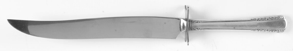 May Queen (Silverplate, 1951) Large Stainless Blade Roast Carving Knife by International Silver-1