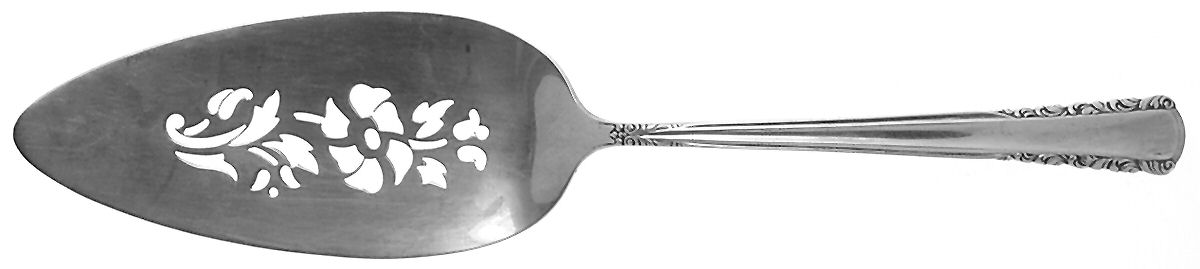 May Queen (Silverplate, 1951) Solid Pierced Pie Server by International Silver-1