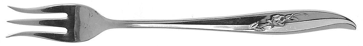 Magic Rose (Silverplate, 1963) Short Handle Pickle/Olive Fork by International Silver-1