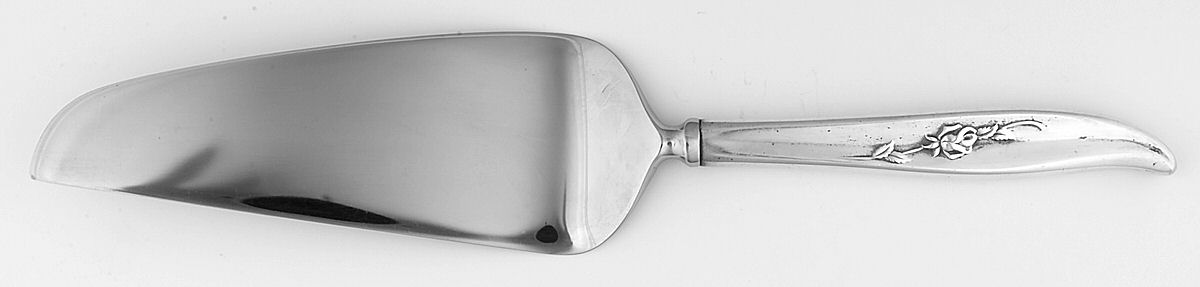 Magic Rose (Silverplate, 1963) Pie & Cake Server with Stainless Blade by International Silver-1