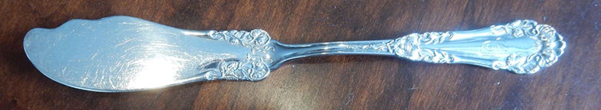 Marcell (Sterling, 1907) Flat Handle Master Butter Knife by International Silver-1