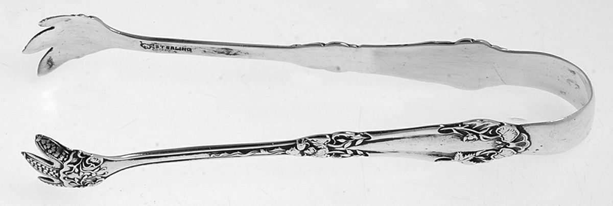 Marcell (Sterling, 1907) Small Sugar Tongs by International Silver-1