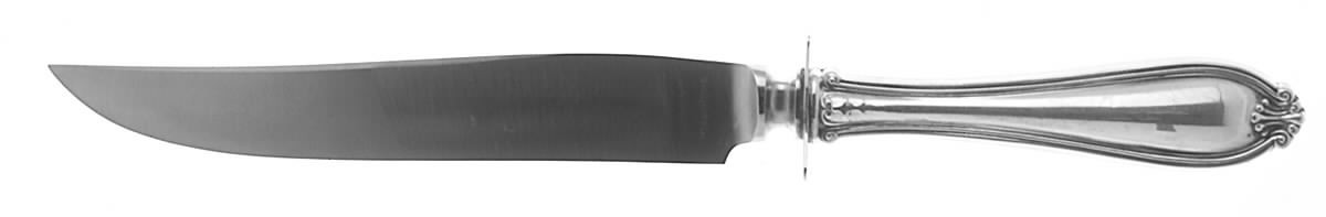 Margaret-Old (Sterling, 1907) Large Stainless Blade Roast Carving Knife by International Silver-1