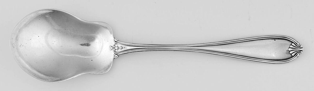 Margaret-Old (Sterling, 1907) Preserve Spoon by International Silver-1