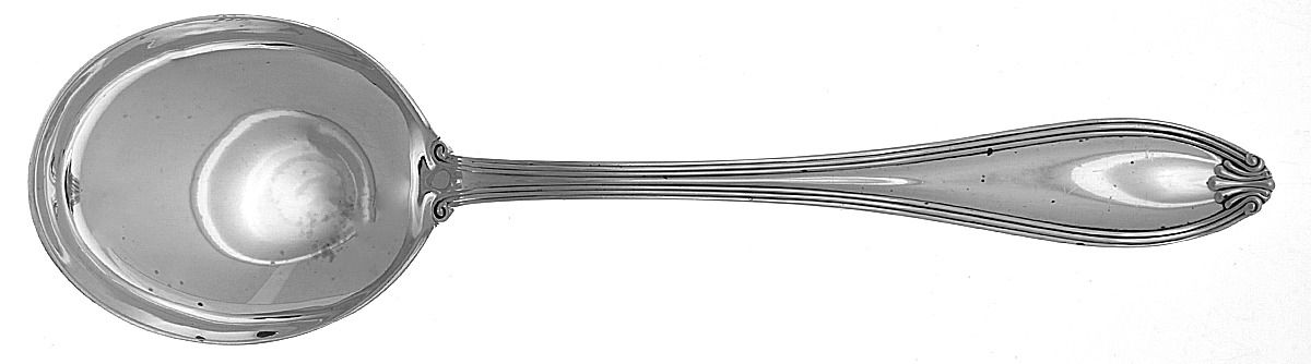Margaret-New (Sterling, 1912) Round Bowl Soup Spoon (Gumbo) by International Silver-1