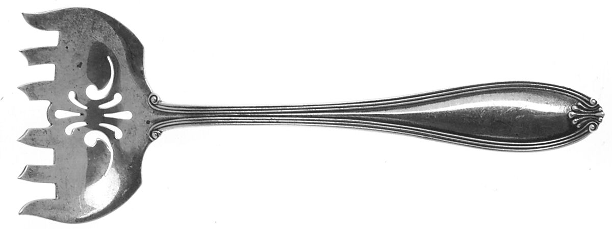 Margaret-New (Sterling, 1912) Large Solid Tined Sardine Serving Fork by International Silver-1