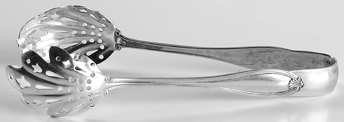 Margaret-New (Sterling, 1912) Large Ice Serving Tongs with Claw Tips by International Silver-1