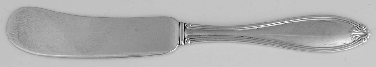 Margaret-New (Sterling, 1912) Flat Handle Butter Spreader by International Silver-1