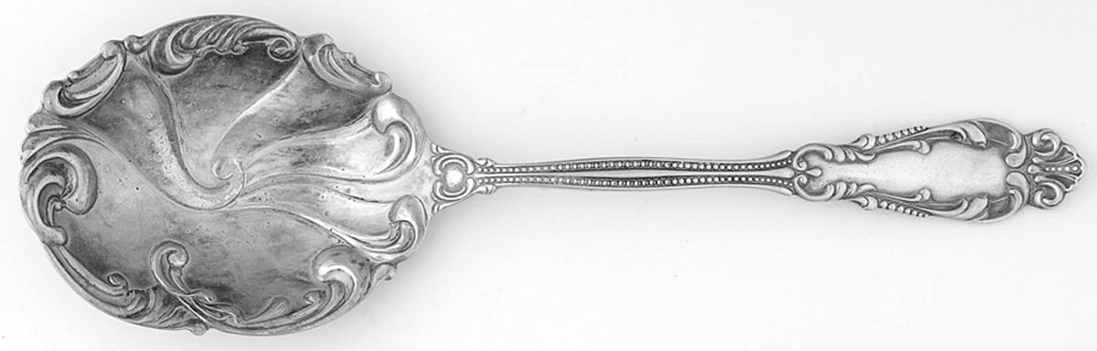 Marina (Silverplate, 1896) Solid Smooth Casserole Spoon by International Silver-1