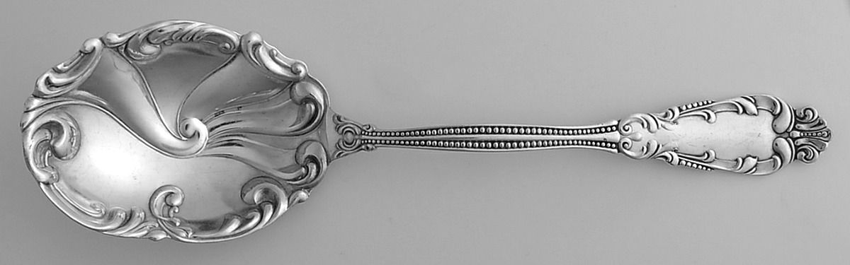Marina (Silverplate, 1896) Preserve Spoon by International Silver-1