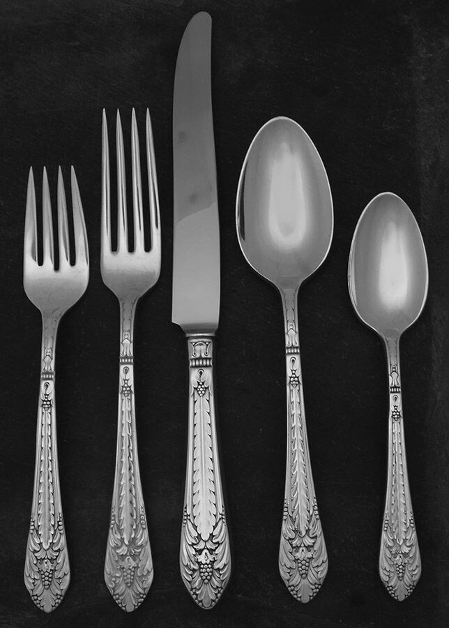 Marquise (Silverplate, 1933) 5 Piece Place Setting by International Silver-1