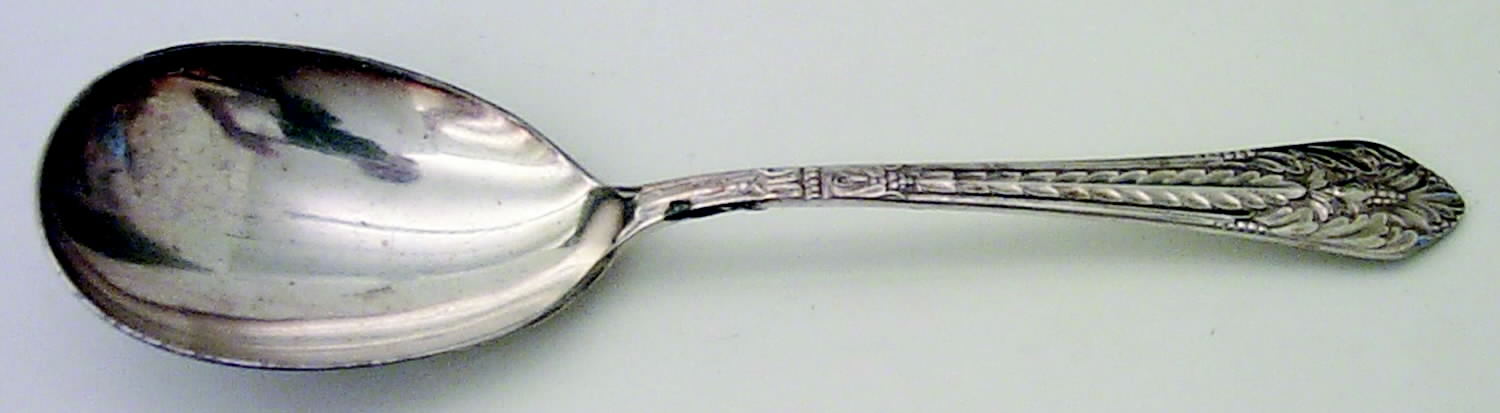 Marquise (Silverplate, 1933) Solid Smooth Casserole Spoon by International Silver-1