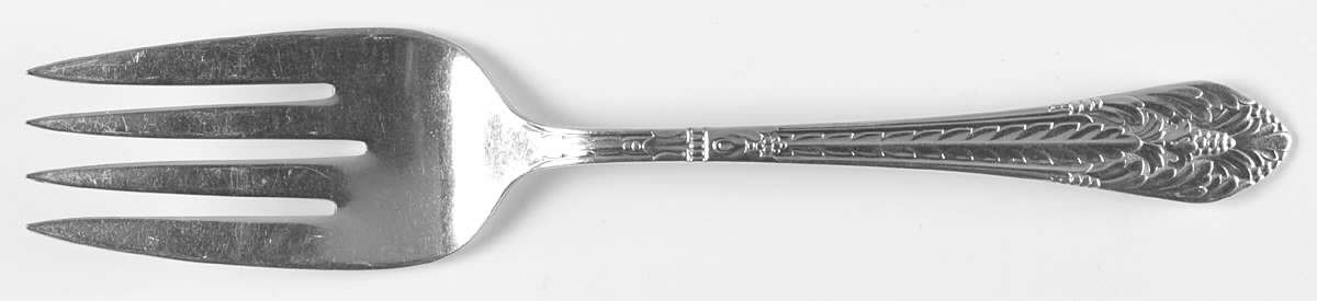 Marquise (Silverplate, 1933) Medium Solid Cold Meat Serving Fork by International Silver-1