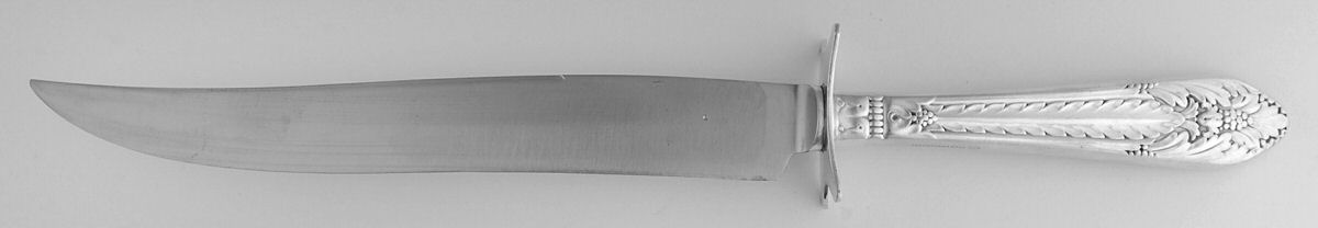 Marquise (Silverplate, 1933) Large Stainless Blade Roast Carving Knife by International Silver-1