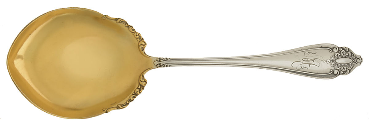 Marquise (Silverplate, 1900) Monogram Solid Smooth Casserole Spoon by International Silver-1