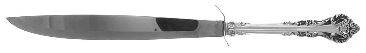 Masterpiece (Sterling, 1963) Large Stainless Blade Roast Carving Knife by International Silver-1