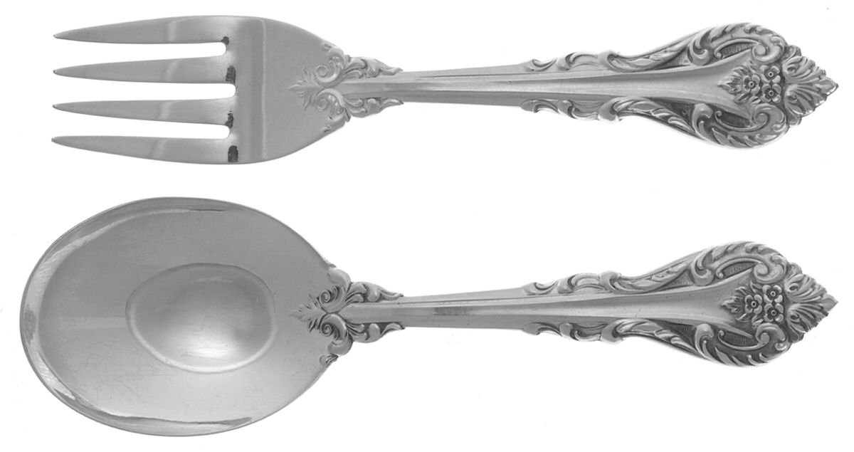 Masterpiece (Sterling, 1963) 2 Pc Baby Set (BF, BS) by International Silver-1