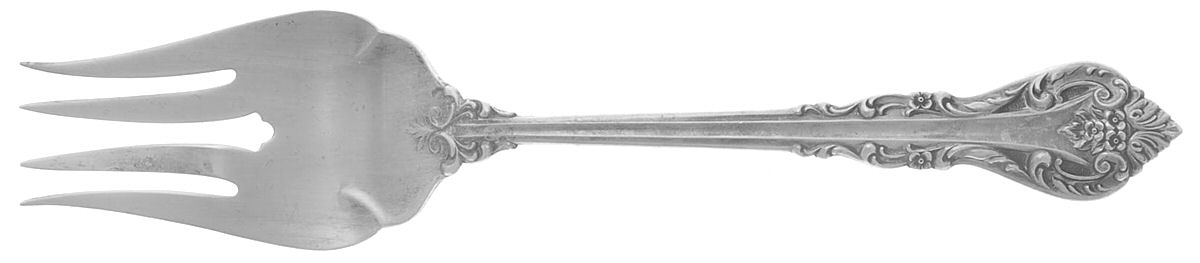 Masterpiece (Sterling, 1963) Medium Solid Cold Meat Serving Fork by International Silver-1