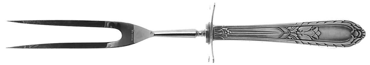Masterpiece (Silverplate, 1932) Large Stainless-Prong Roast Carving Fork by International Silver-1