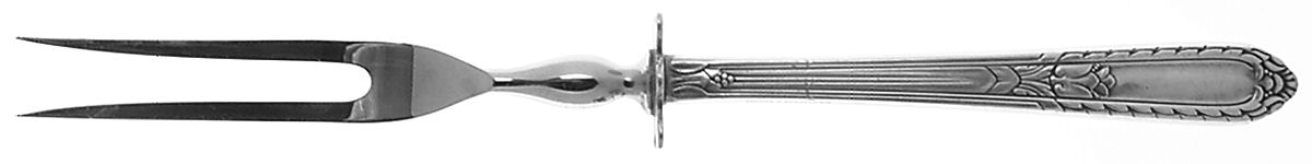 Masterpiece (Silverplate, 1932) Small Steak Carving Fork with Stainless Prongs by International Silver-1