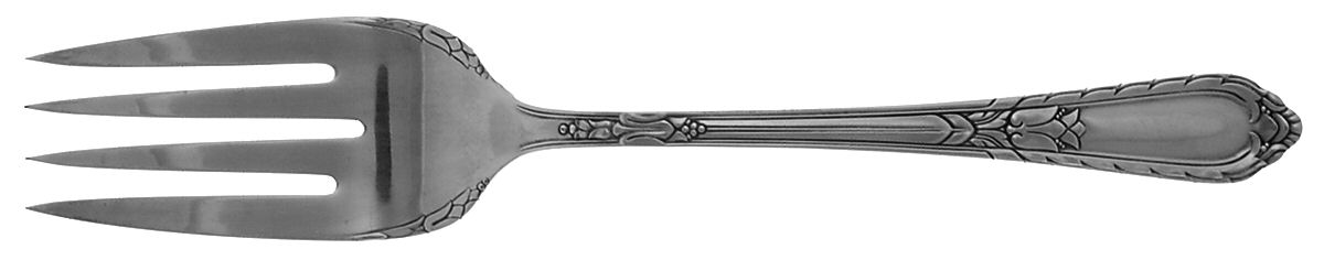 Masterpiece (Silverplate, 1932) Large Solid Cold Meat Serving Fork by International Silver-1