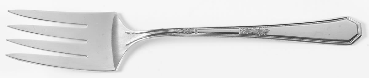 Mayfair (Silverplate, 1923) Medium Solid Cold Meat Serving Fork by International Silver-1
