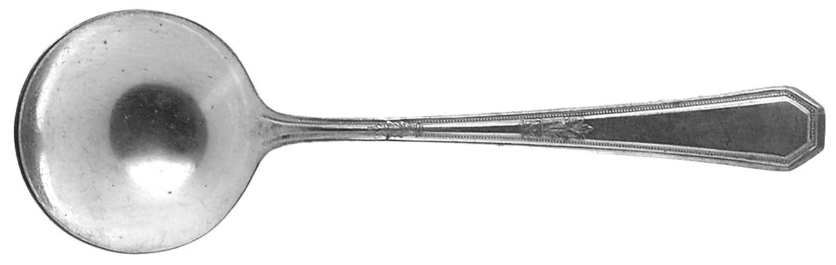 Mayfair (Silverplate, 1923) Round Bowl Soup Spoon (Bouillon) by International Silver-1