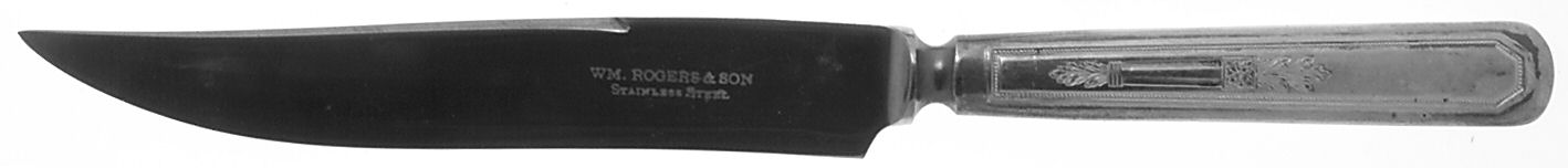 Mayfair (Silverplate, 1923) Small Steak Carving Knife with Stainless Blade by International Silver-1