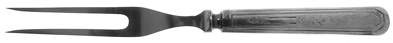 Mayfair (Silverplate, 1923) Small Steak Carving Fork with Stainless Prongs by International Silver-1
