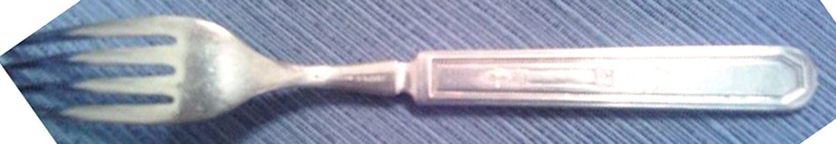 Mayfair (Silverplate, 1923) Indented Solid Handled Fork by International Silver-1