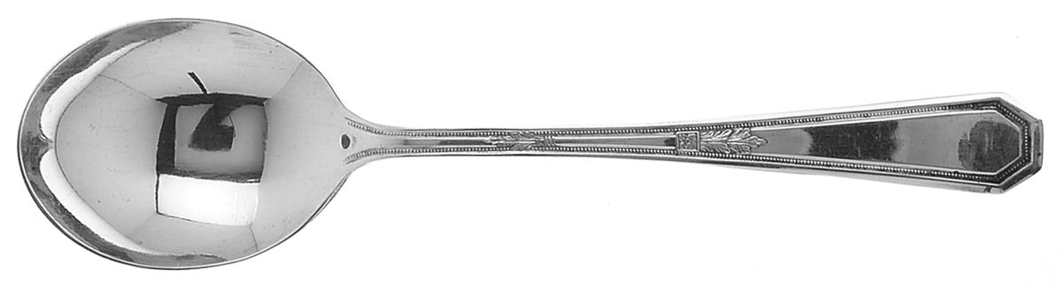 Mayfair (Silverplate, 1923) Round Bowl Soup Spoon (Gumbo) by International Silver-1