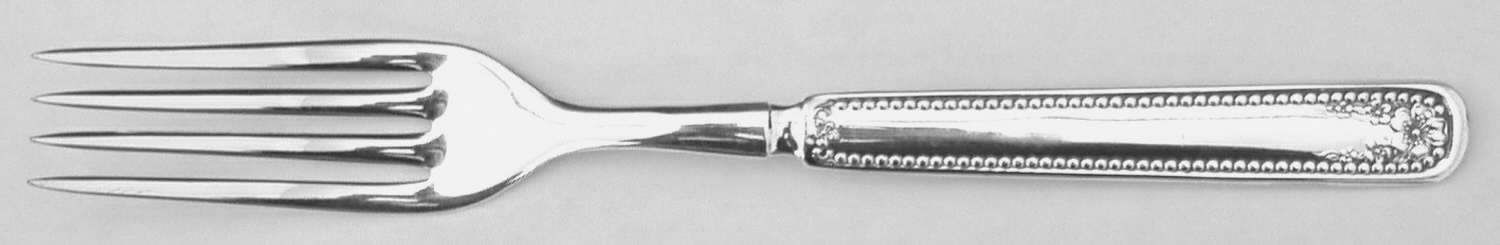 Mayflower (Silverplate, 1901-1896) Indented Solid Handled Fork by International Silver-1