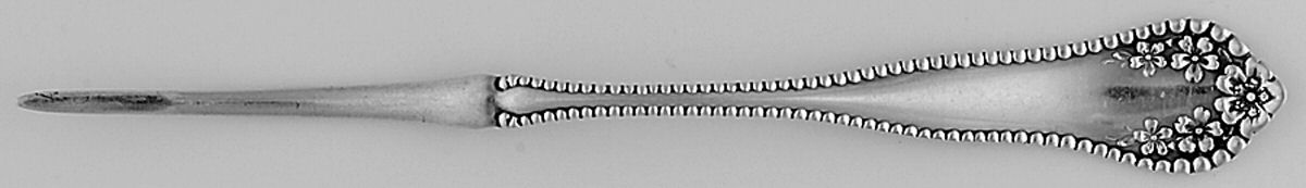 Mayflower (Silverplate, 1901-1896) Solid Nut Pick by International Silver-1