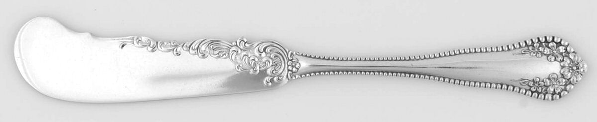 Mayflower (Silverplate, 1901-1896) Flat Handle Butter Spreader by International Silver-1