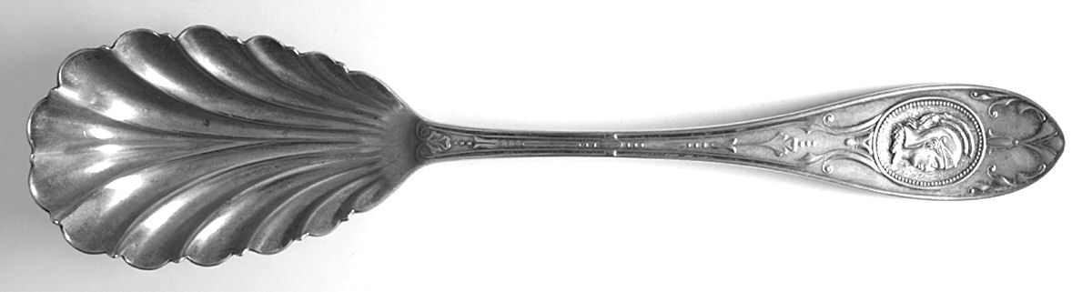 Medallion (Silverplate, 1867) Solid Shell Casserole Spoon by International Silver-1