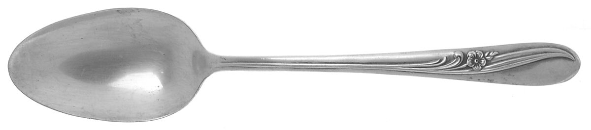 Meadow Flower (Silverplate, 1940) Tablespoon (Serving Spoon) by International Silver-1