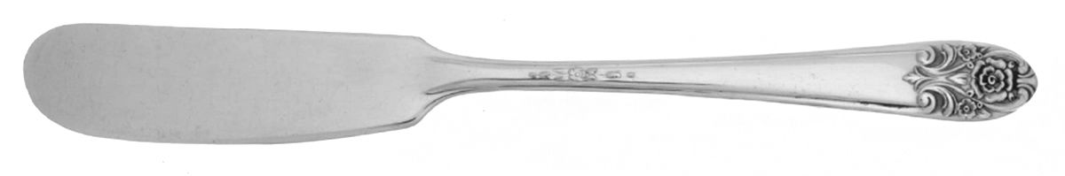 Melody (Silverplate, 1954) Flat Handle Butter Spreader by International Silver-1