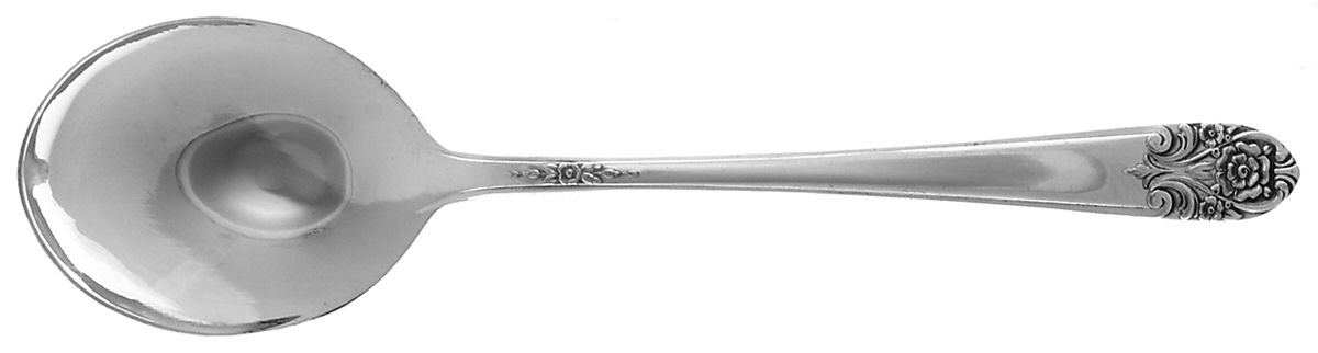 Melody (Silverplate, 1954) Round Bowl Soup Spoon (Gumbo) by International Silver-1