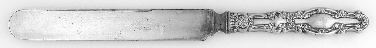 Melrose (Silverplate, 1898) Old French Hollow Knife with Bolster by International Silver-1