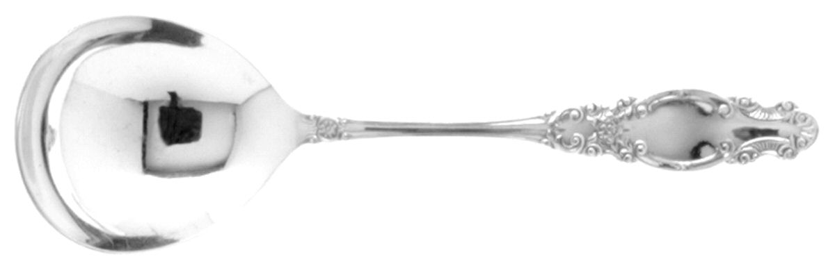 Melrose (Silverplate, 1898) Round Bowl Soup Spoon (Bouillon) by International Silver-1
