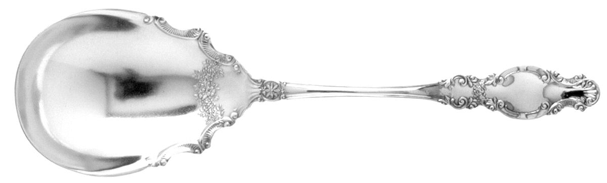 Melrose (Silverplate, 1898) Monogram Solid Smooth Casserole Spoon by International Silver-1