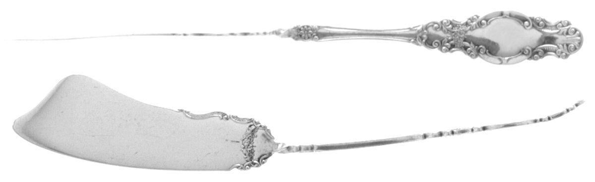 Melrose (Silverplate, 1898) Flat Twisted Handle Master Butter Knife by International Silver-1