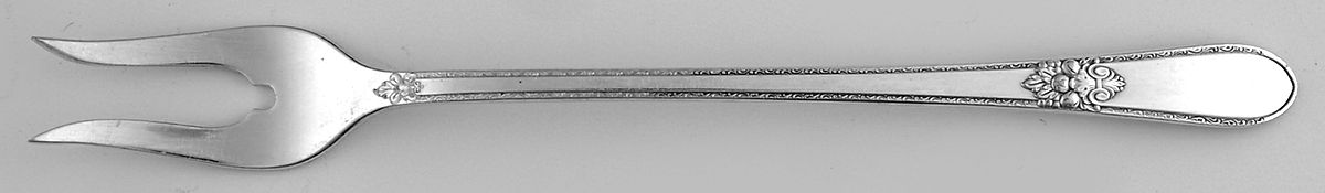 Memory-Hiawatha (Silverplate, 1937) Short Handle Pickle/Olive Fork by International Silver-1