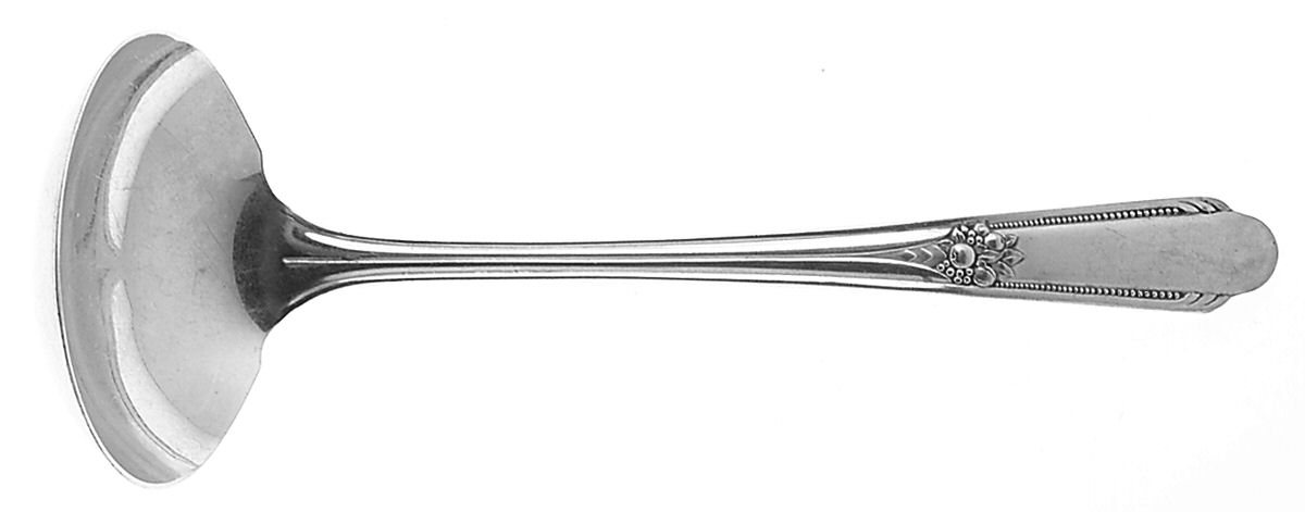 Memory-Hiawatha (Silverplate, 1937) Solid Gravy Ladle by International Silver-1
