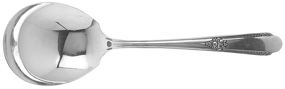 Memory-Hiawatha (Silverplate, 1937) Solid Smooth Casserole Spoon by International Silver-1